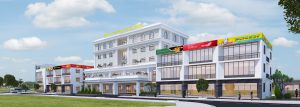Phối cảnh khu TMDV Nam Phố Châu